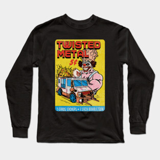 Twisted Metal Bubble Gum card fan art Long Sleeve T-Shirt