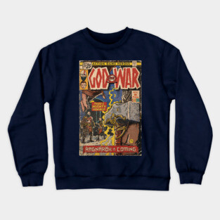 God of War Ragnarök Comic book cover Fan Art Crewneck Sweatshirt