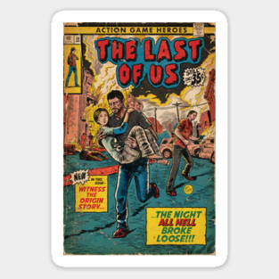 The Last of Us - Intro comic cover fan art Sticker