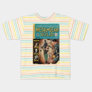 Metal Gear Solid fan art comic cover Kids T-Shirt