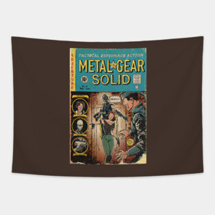 Metal Gear Solid fan art comic cover Tapestry