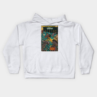 The Thing vs. Aliens fan art comic cover Kids Hoodie