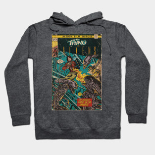 The Thing vs. Aliens fan art comic cover Hoodie