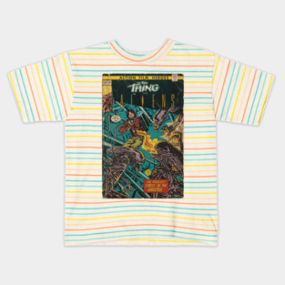 The Thing vs. Aliens fan art comic cover Kids T-Shirt