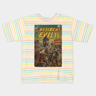 Resident Evil 4 fan art comic cover Kids T-Shirt