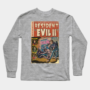 Resident Evil 2 fan art Comic book cover Long Sleeve T-Shirt