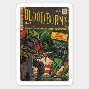 Bloodborne - comic cover fan art Sticker