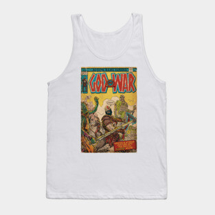 God of War fan art comic book cover Tank Top