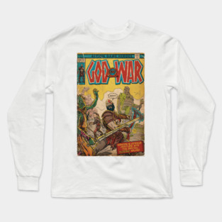 God of War fan art comic book cover Long Sleeve T-Shirt
