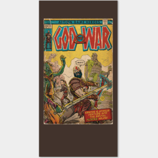 God of War fan art comic book cover Posters and Art