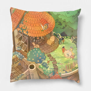 Picnic Above Clouds Pillow