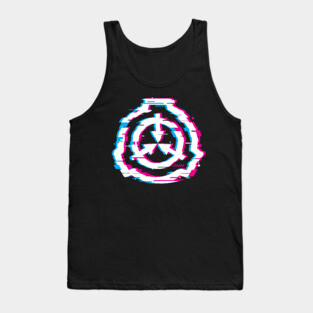 SCP Logo Insignia Glitch Tank Top