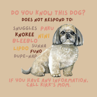 Leftover Dog Poster - Kirk - fundraiser T-Shirt