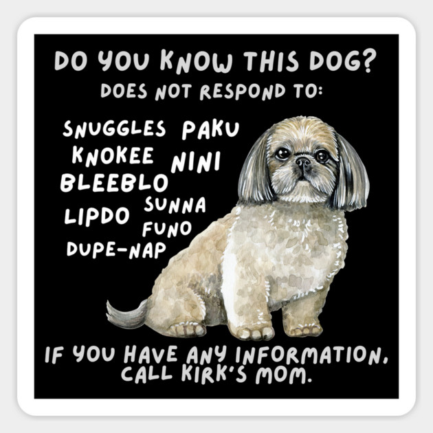 Leftover dog - Krik - fundraiser Magnet by Stars Hollow Mercantile