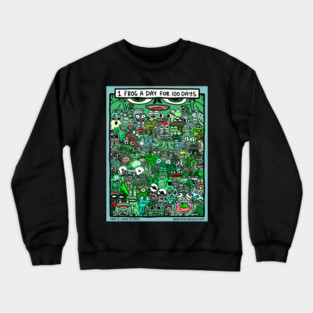 100 Frogs Crewneck Sweatshirt