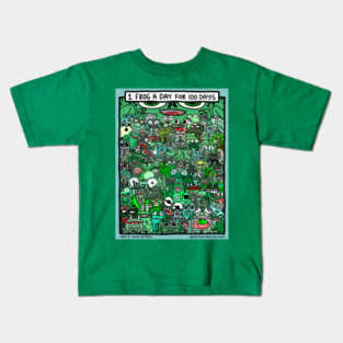 100 Frogs Kids T-Shirt