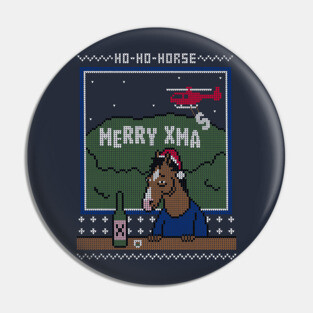 Ho-Ho-Horse! - Ugly Christmas Sweater Pin
