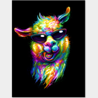 Llama Posters and Art
