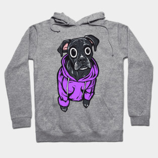 Black Lab Purple Hoodie Hoodie