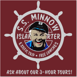 S.S. Minnow with Skipper Posters and Art