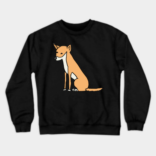 Funny Dingo Wild Dog Cartoon Crewneck Sweatshirt