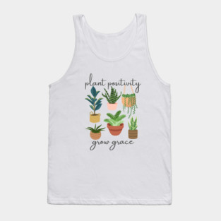 Uplifting Positive Plant Affirmation Spiritual Tank Top