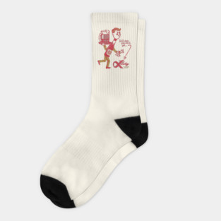 Lucky Retro Defunct Beer Man Socks