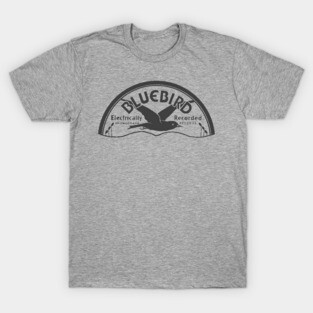 Bluebird Record logo Grayscale T-Shirt