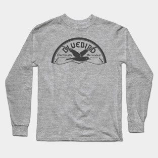 Bluebird Record logo Grayscale Long Sleeve T-Shirt