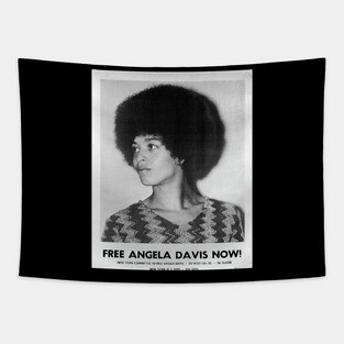 Angela Davis, Black History, Black Woman, Black Lives Matter Tapestry