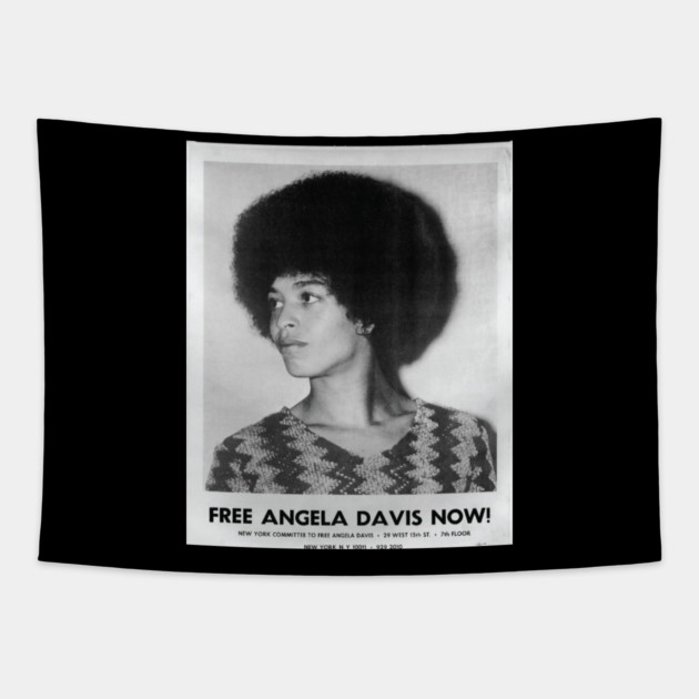 Angela Davis, Black History, Black Woman, Black Lives Matter Tapestry by UrbanLifeApparel