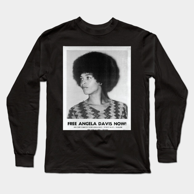 Angela Davis, Black History, Black Woman, Black Lives Matter Long Sleeve T-Shirt by UrbanLifeApparel