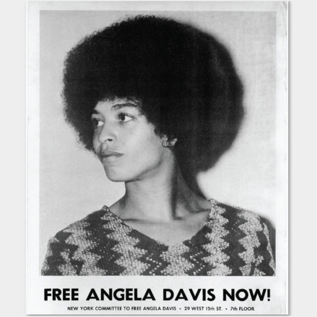 Angela Davis, Black History, Black Woman, Black Lives Matter Wall Art by UrbanLifeApparel