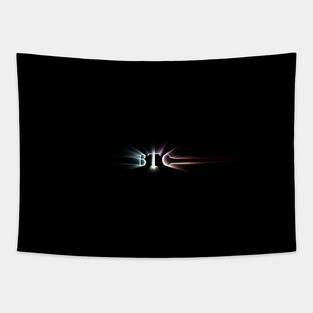Bitcoin BTC Crypto Logo Epic Graphic Tapestry