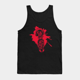 Talk Shit, Get Bit - Red Tank Top