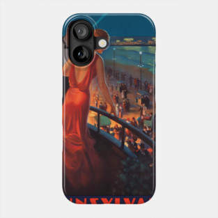 VINTAGE PENNSYLVANIA RAILROAD TRAVEL POSTER Phone Case