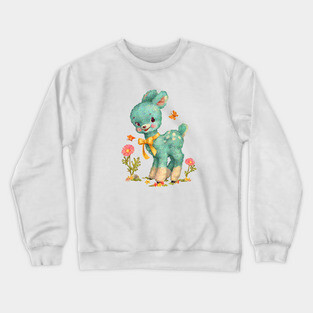 Old Timey Vintage Style Fawn Crewneck Sweatshirt