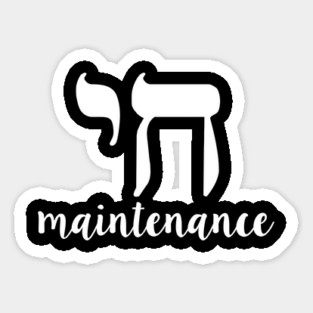 Chai Maintenance Nice Jewish Hanukkah Gifts Magnet