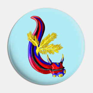 Polyamorous Nudibranch Pin