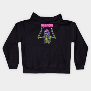 My Eyes Are Up Here Kids Hoodie