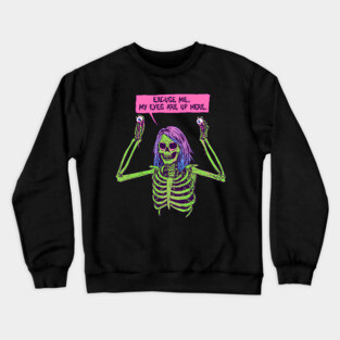 My Eyes Are Up Here Crewneck Sweatshirt