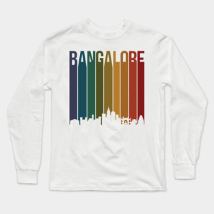 Bangalore Bengaluru Indian City Desi Design Long Sleeve T-Shirt