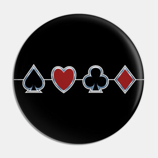 Spades Hearts Clubs Diamonds Pin