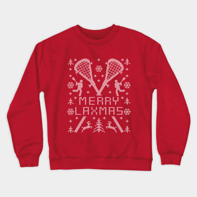 Merry Laxmas Funny Lacrosse Ugly Christmas Sweater Lacrosse Ugly