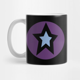 Small Blue Star Purple Circle Graphic Mug