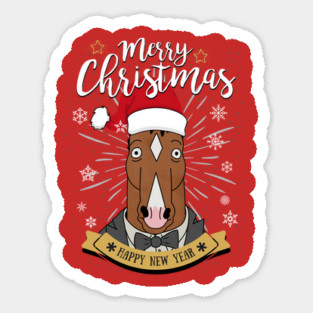 Xmas Horseman Sticker