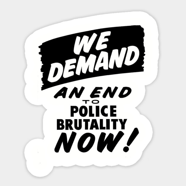 We Demand an end to Police Brutality, 1963, Civil Rights, Protest sign, Black Lives Matter Magnet by UrbanLifeApparel