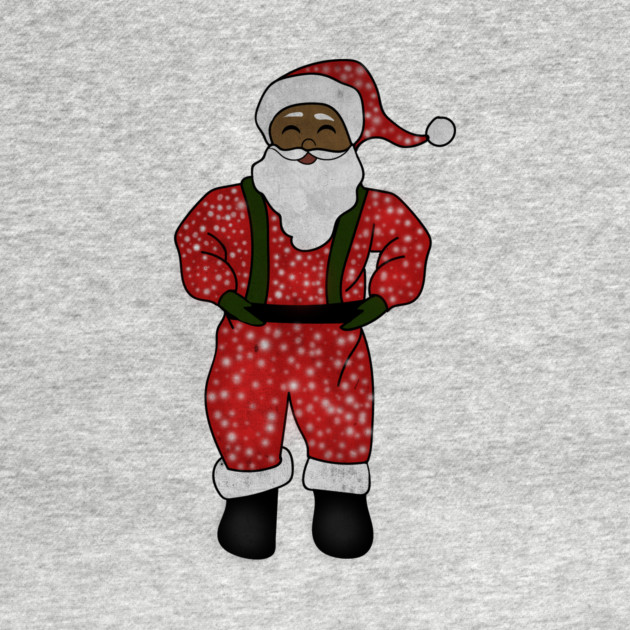 Black Santa Claus Funny Afro American Christmas by logiamerch