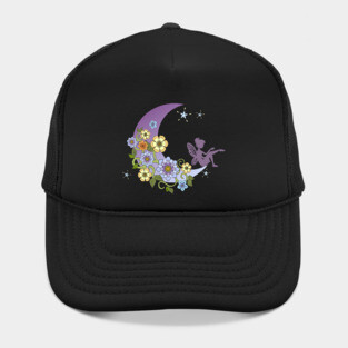 Fairy With Floral Moon Hat