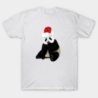 Cute Panda Christmas Xmas Lover T-Shirt